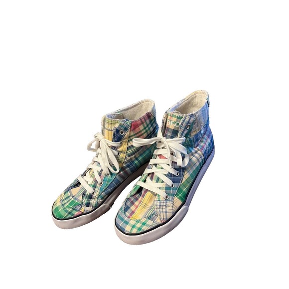 Rare Polo By Ralph Lauren Brisbane Multicolor Sneakers 6 Men’s 8 Women’s - Picture 14 of 15